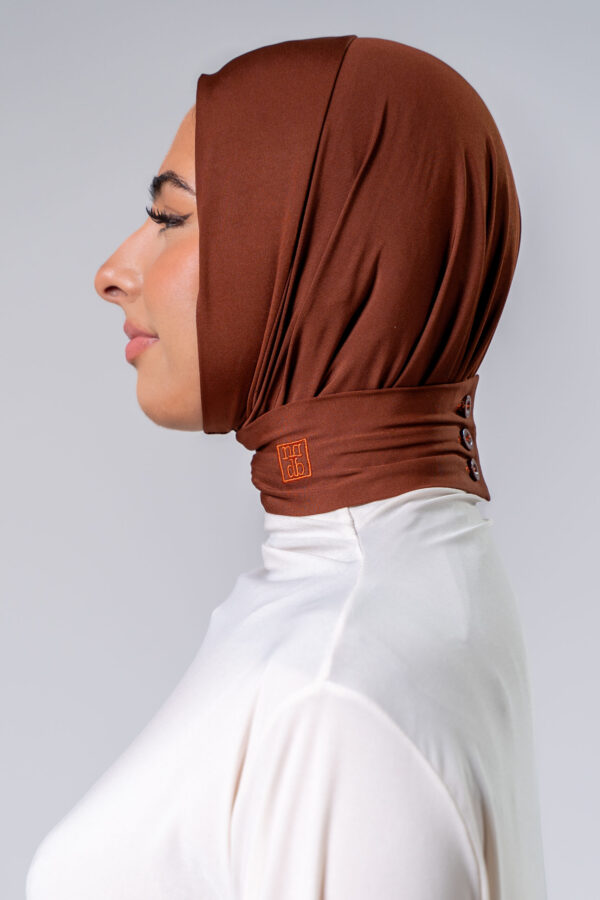 Marron Orangina Boutonique Hijab - Afbeelding 2