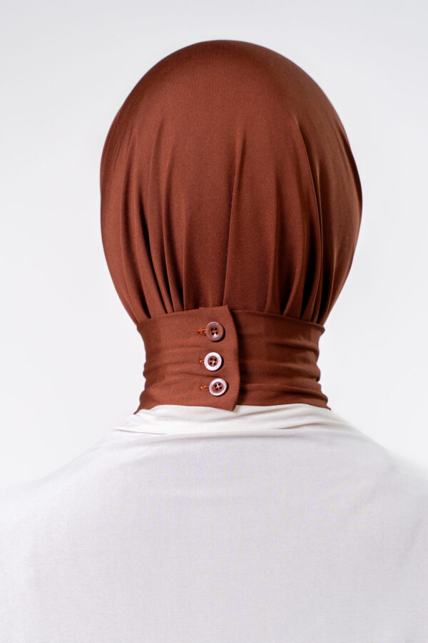 Marron Orangina Boutonique Hijab - Afbeelding 5