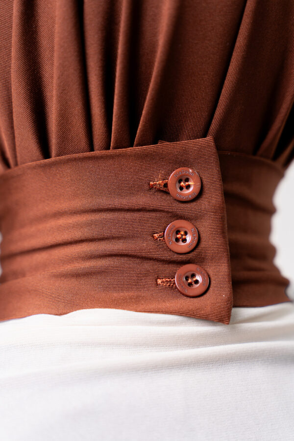 Marron Orangina Boutonique Hijab - Afbeelding 4