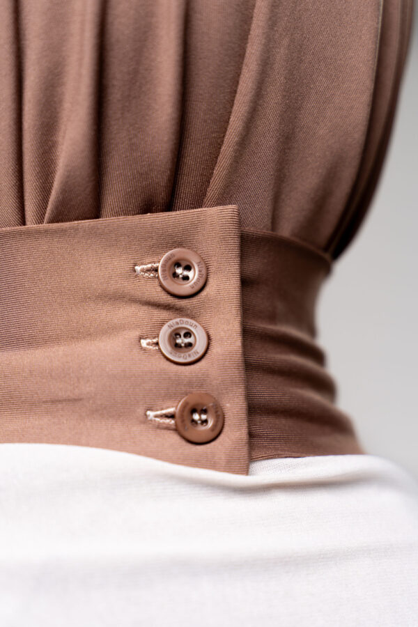 Mocha Boutonique Hijab - Afbeelding 4