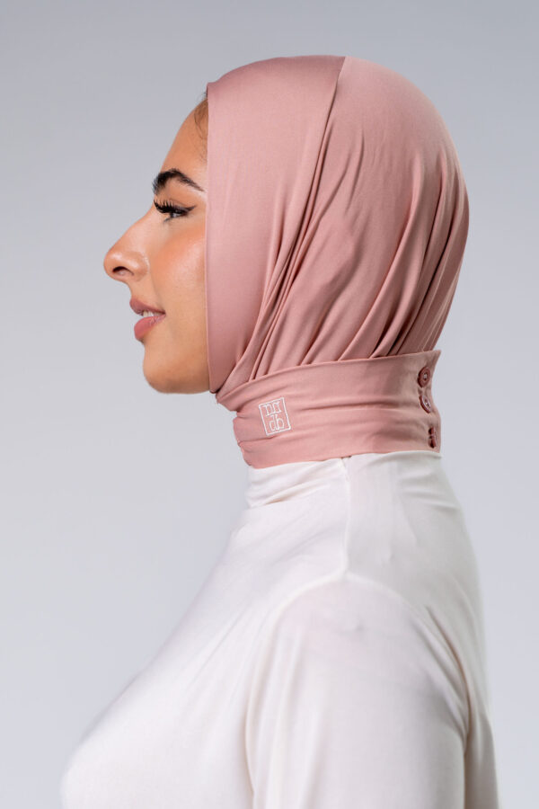 Dusty Rose Boutonique Hijab - Afbeelding 2