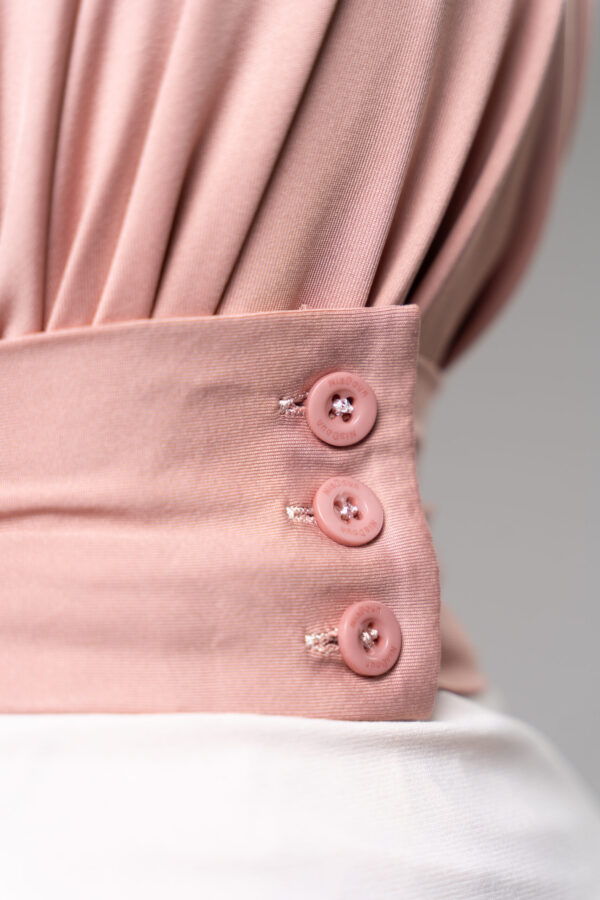 Dusty Rose Boutonique Hijab - Afbeelding 3