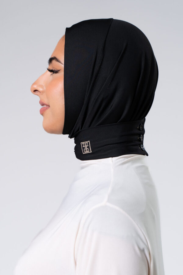 Noir Boutonique Hijab - Afbeelding 2