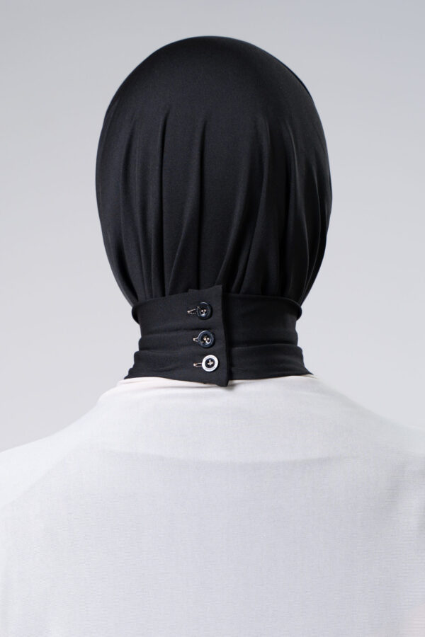 Noir Boutonique Hijab - Afbeelding 5
