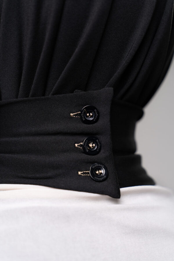Noir Boutonique Hijab - Afbeelding 4