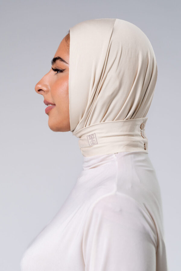 Soft Peach Boutonique Hijab - Afbeelding 2