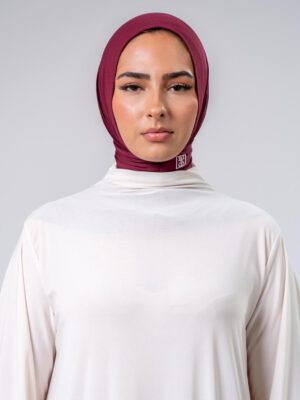 Burgundy Boutonique Hijab