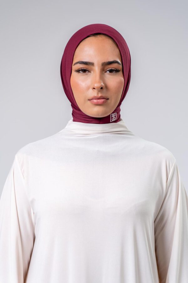 Burgundy Boutonique Hijab